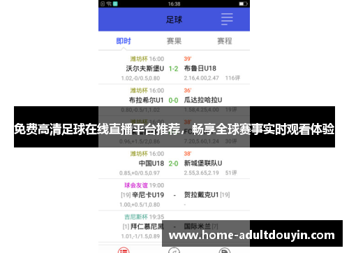 免费高清足球在线直播平台推荐，畅享全球赛事实时观看体验